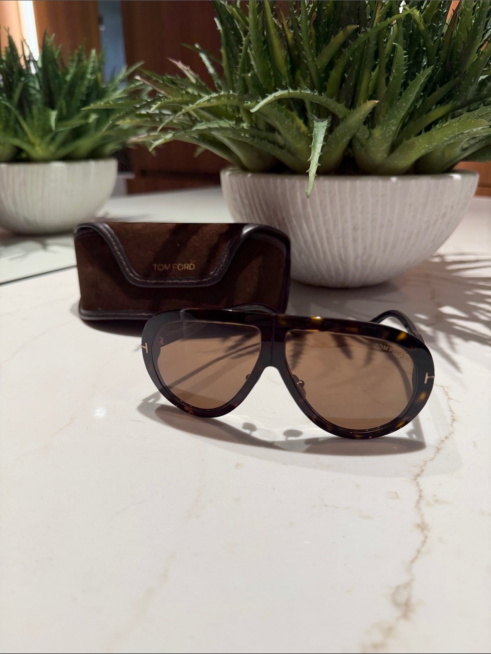 Tom Ford Troy Tortoise Sunglasses